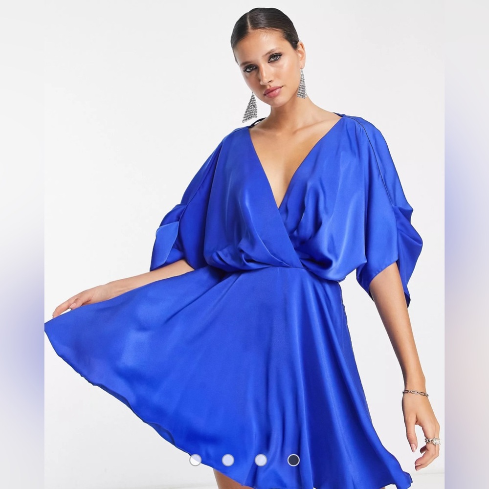 ASOS Royal Blue Wrap Dress